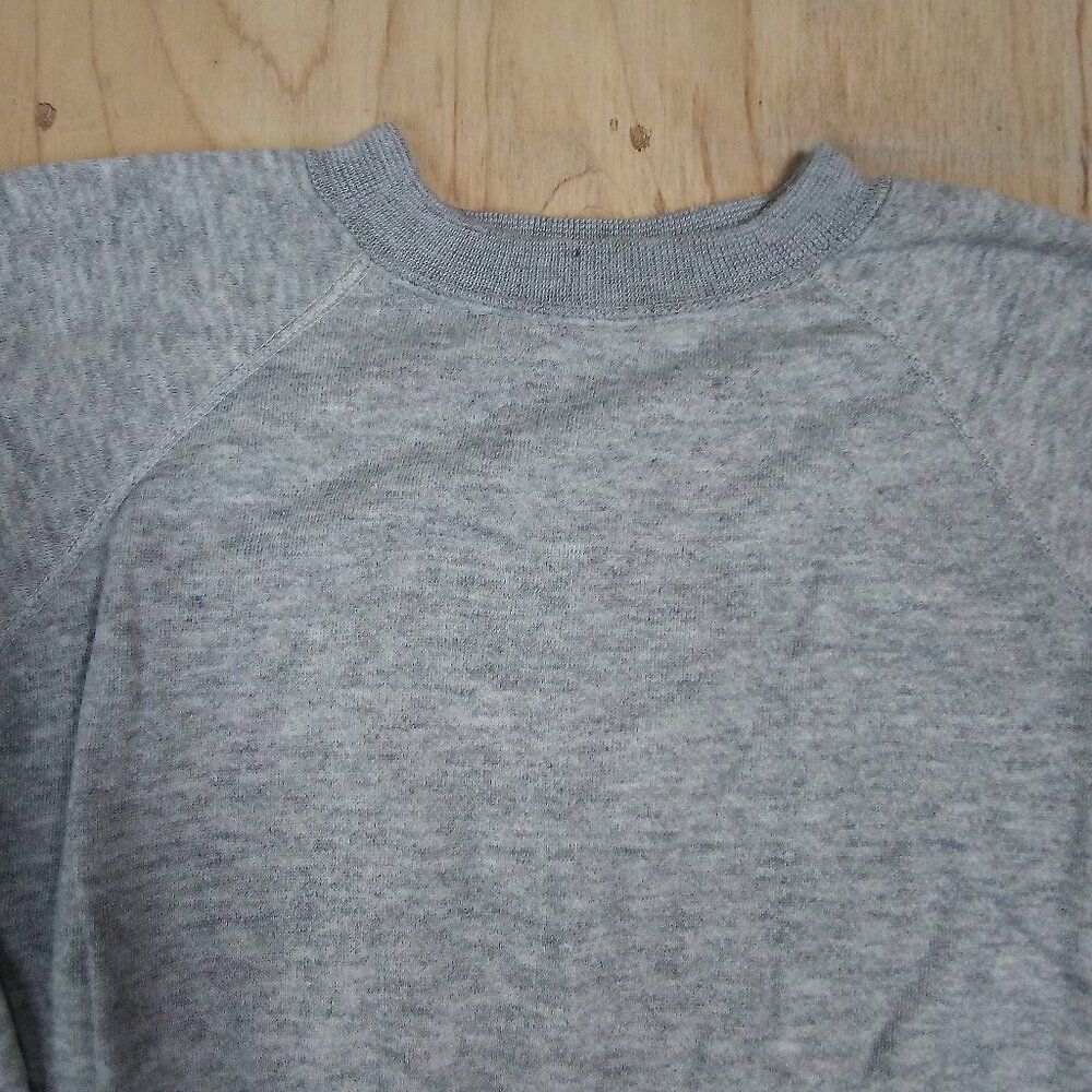 Vintage JCPenney Blank Crewneck Sweatshirt Heather Gray